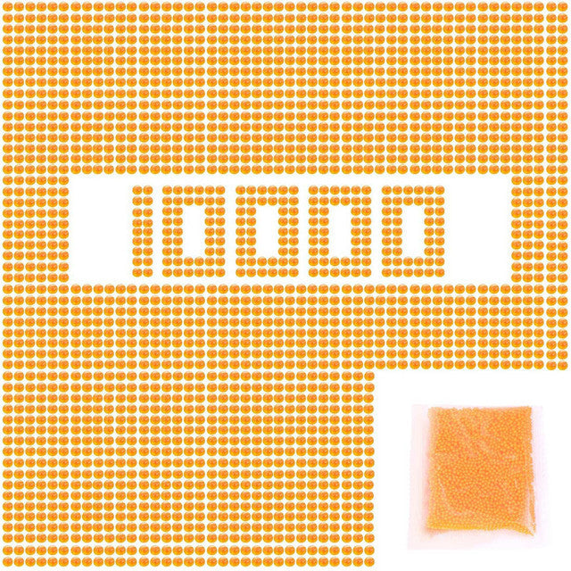 10,000 Gel Balls  (7-8mm) Orange for Orby Gun