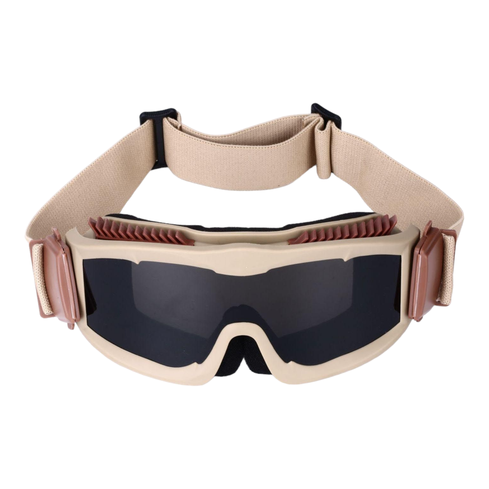 Anti-fog and scratch-resistant Gel Blaster goggles with adjustable strap