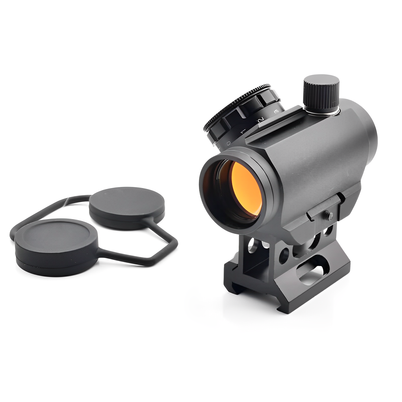 Compact and adjustable Gel Blaster reflex sight with anti-reflective lens for clear vision