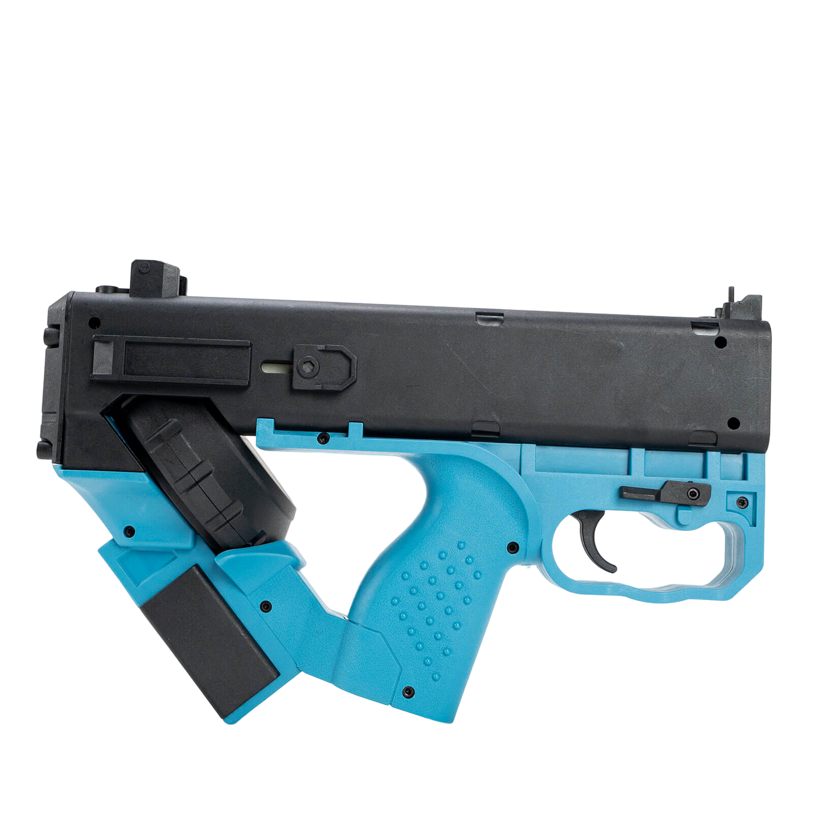 Cyberpunk 2077 DR-12 Quasar electric blue gel gun for rapid action