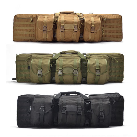 Durable Tactical Rifles Bag for transporting two Gel Blaster weapons securely