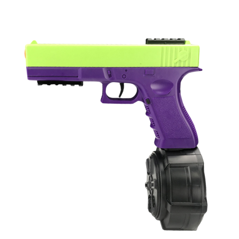 Glock 18 purple and green gel blaster electric pistol for a bold statement