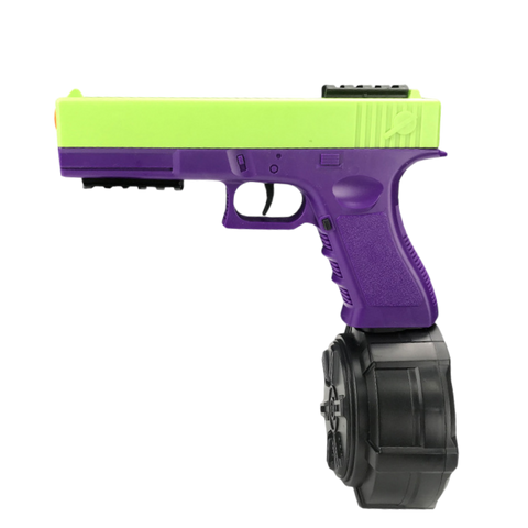 Glock 18 purple and green gel blaster electric pistol for a bold statement