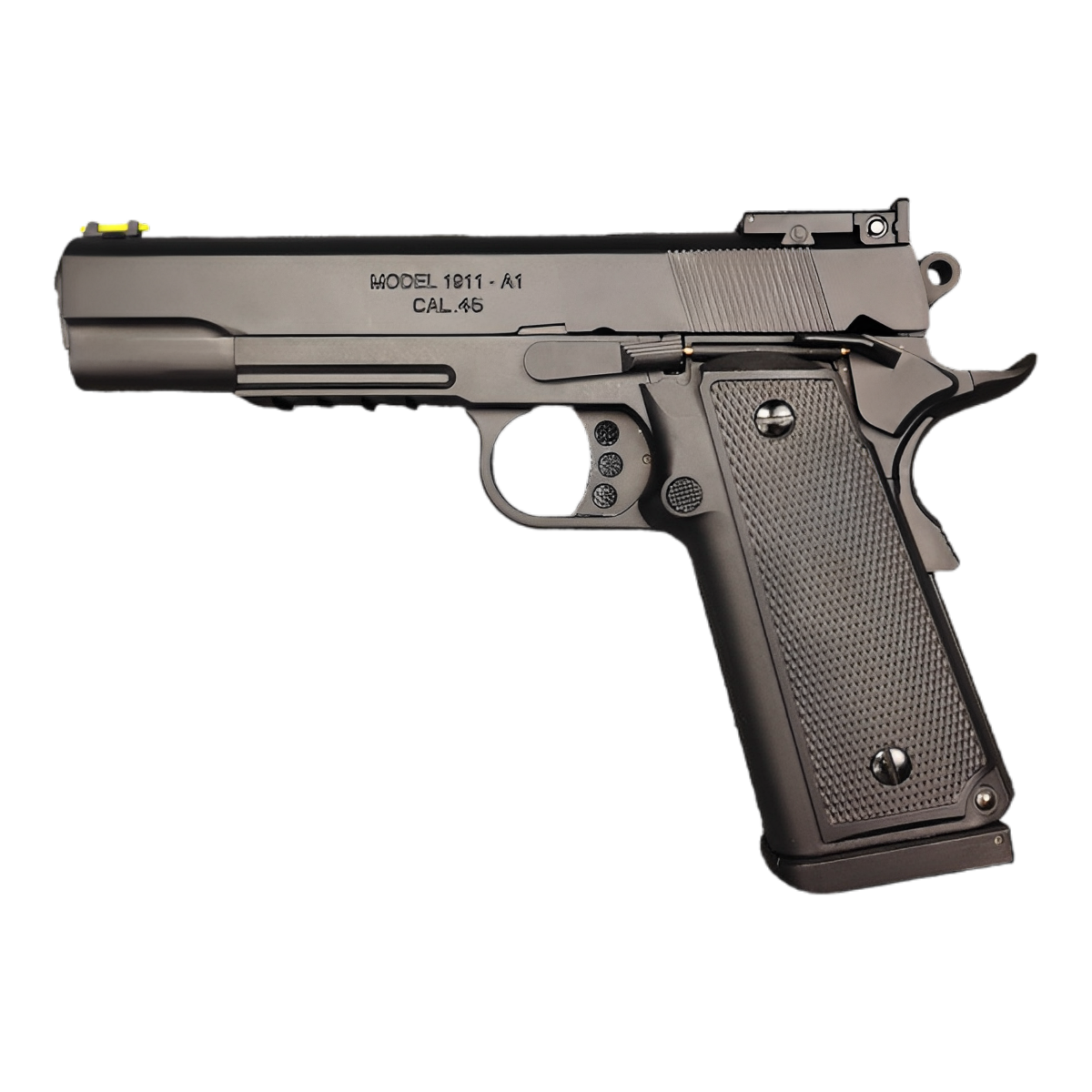 Model 1911 A1 electric gel blaster with realistic design, nylon body, and metal parts