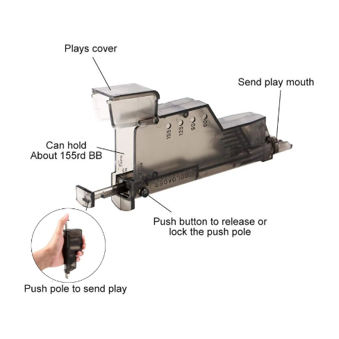 Precision-polished Speed Loader designed for Gel Blaster enthusiasts